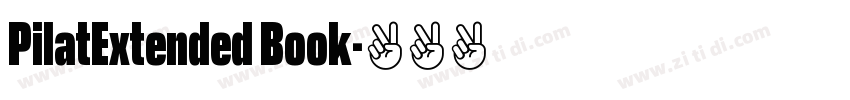 PilatExtended Book字体转换
